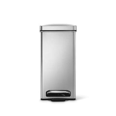 10L profile stainless steel pedal bin