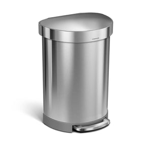 60 litre, semi-round bin with liner rim