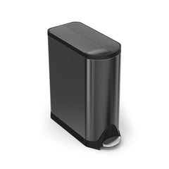 45L butterfly pedal bin - black finish - main image