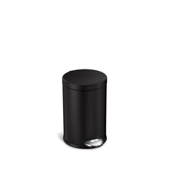 4.5 litre, round pedal bin